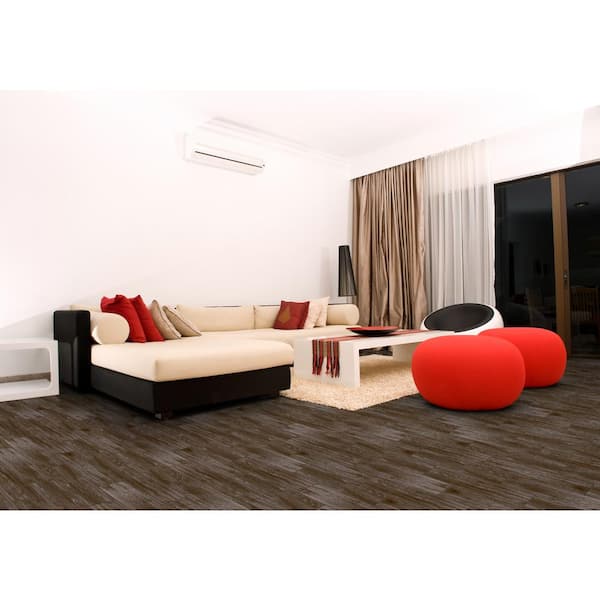 Velora Coal 6 in. x 24 in. Matte Ceramic Wood Look Floor and Wall Tile (40 cases/671.16 sq. ft./Pallet)