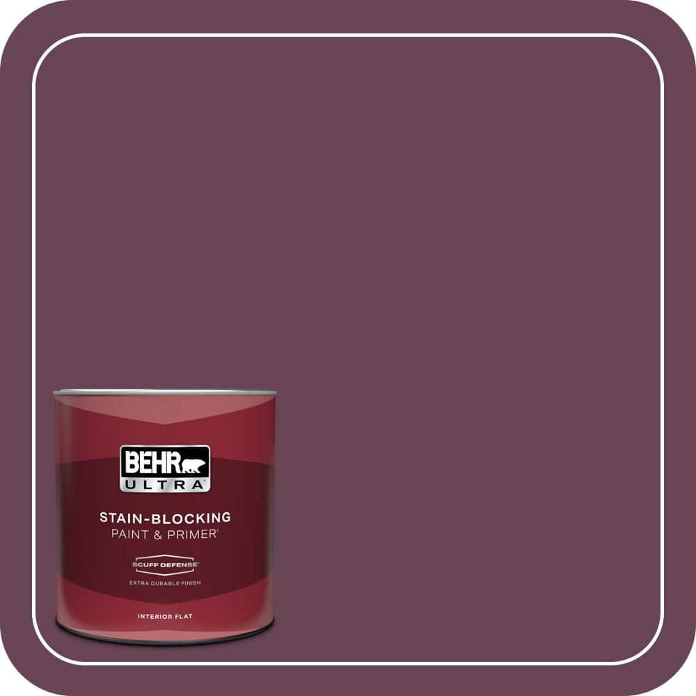 1 qt. #ICC-111 Plum Harvest Extra Durable Flat Interior Paint & Primer price history on PriceWatchPro