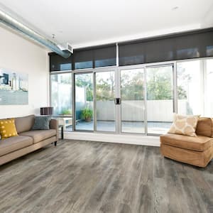 Odin Ash 12 MIL x 7 in. W x 48 in. L Waterproof Click Lock Vinyl Plank Flooring (26.15 sq. ft./case)