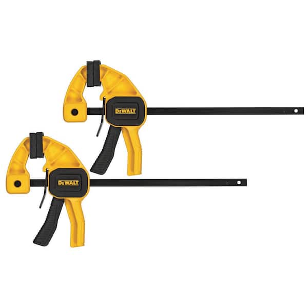 DEWALT 4.5 in. 35 lb. Trigger Clamps (2 Pack) with 1.5 in Throat Depth