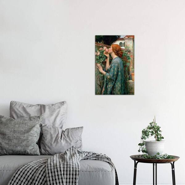 The Soul of the Rose  by John William  Paint Print On Framed Canvas Wall Art 