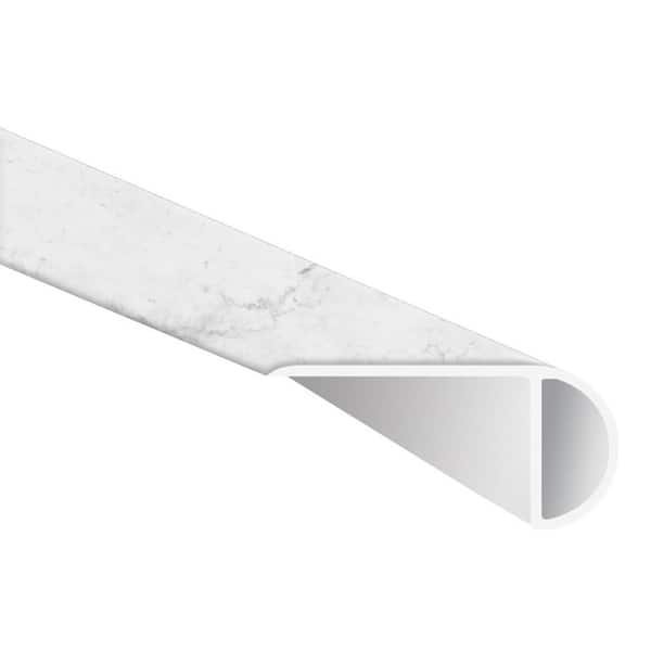 Unbranded Avell 1 in. T x 2.23 in. W x 94 in. L Luxury Vinyl Overlapping Stair Nose Molding