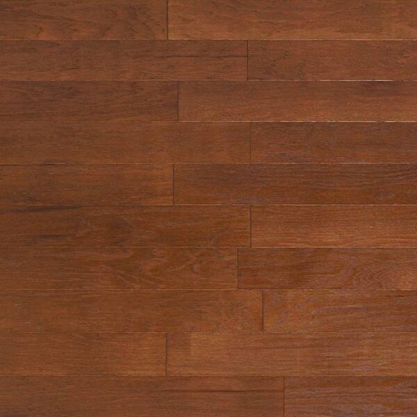 Heritage Mill Take Home Sample - Brushed Vintage Hickory Cashmere Engineered Click Hardwood Flooring - 5 in. x 7 in.