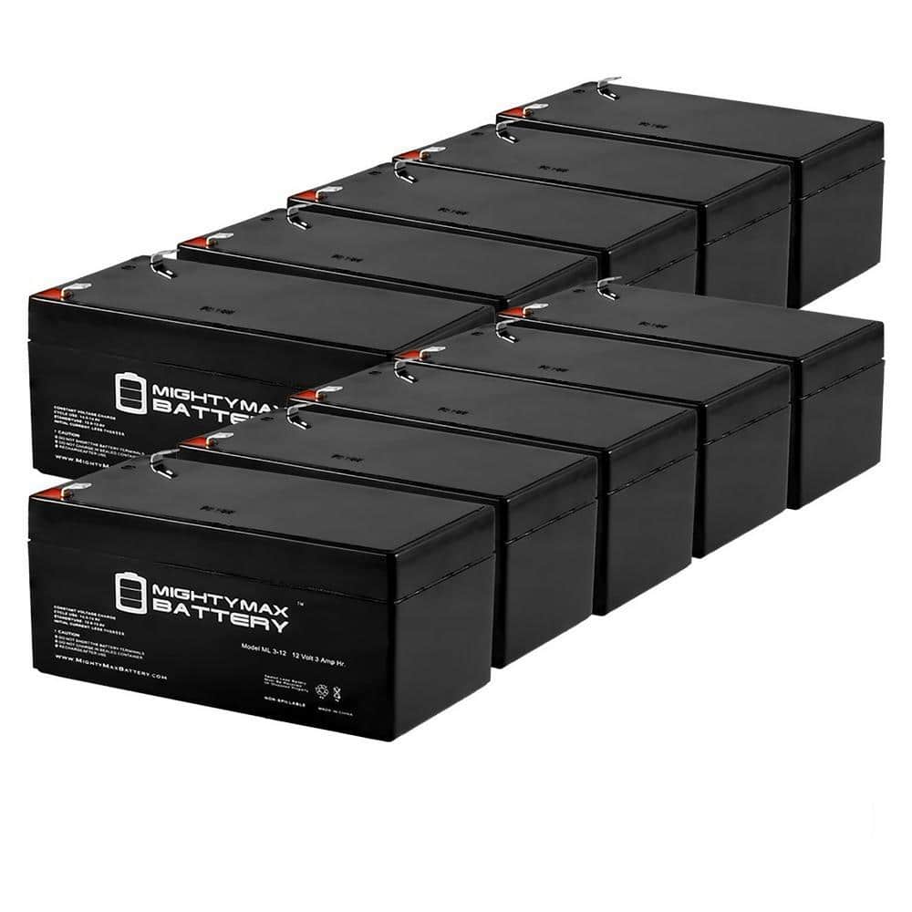 12V 3AH SLA Battery Replaces Bruno Elan SRE-3000 MedicalLift-10Pack price history on PriceWatchPro