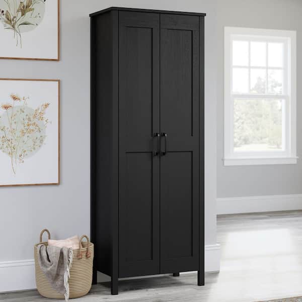 SAUDER Select Raven Oak Accent Storage Cabinet with 2-Doors