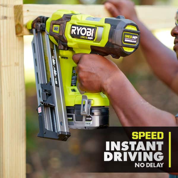 RYOBI ONE+ HP 18V Brushless Cordless 30° Framing Nailer Kit