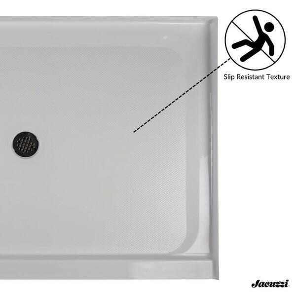 JACUZZI Catalina 36 in. L x 36 in. W Alcove Shower Pan Base with