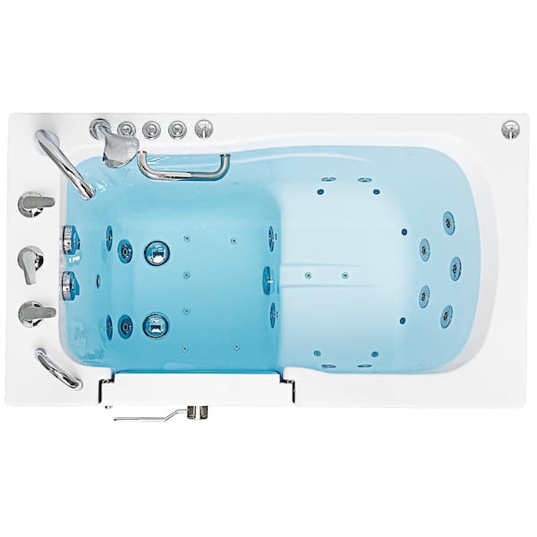 Ella Monaco 52 in. x 32 in. Acrylic Left Dual Drain Combination