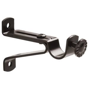 5/8 in. Bronze Cafe Curtain Rod Bracket in Oil Rubbed (2-Pack)