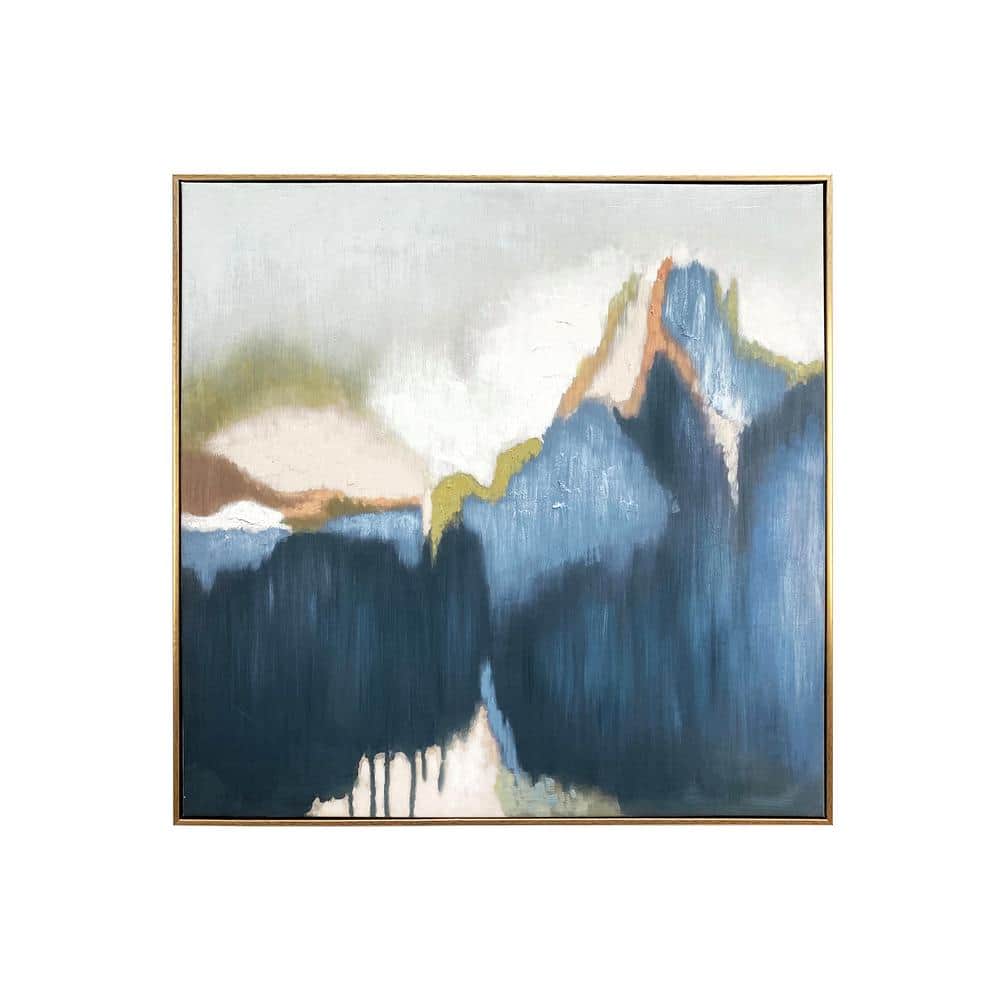 Abstract Vision Hand Painted Floater Frame Canvas Abstract Wall Art Print 3