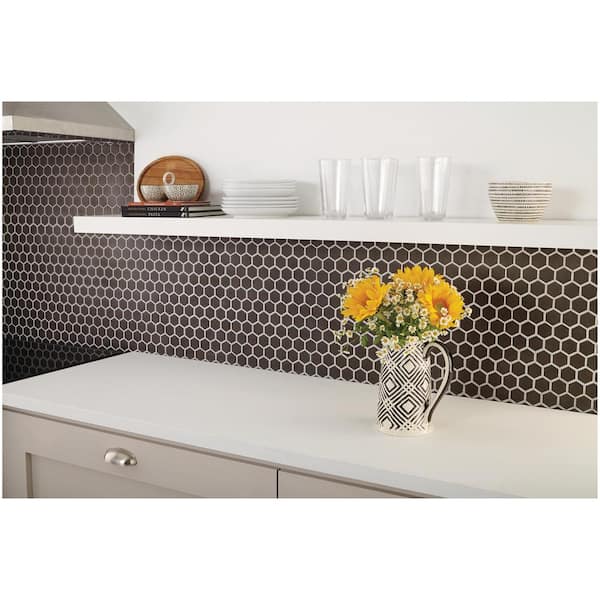 タイムセール 探し方 x in. 10 Black Obsidian LuxeCraft Daltile 12 Glazed in. メンズウェア