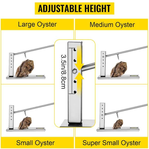 Oyster Shucker Machine Adjustable Oyster Opener For Small Medium Big Oysters