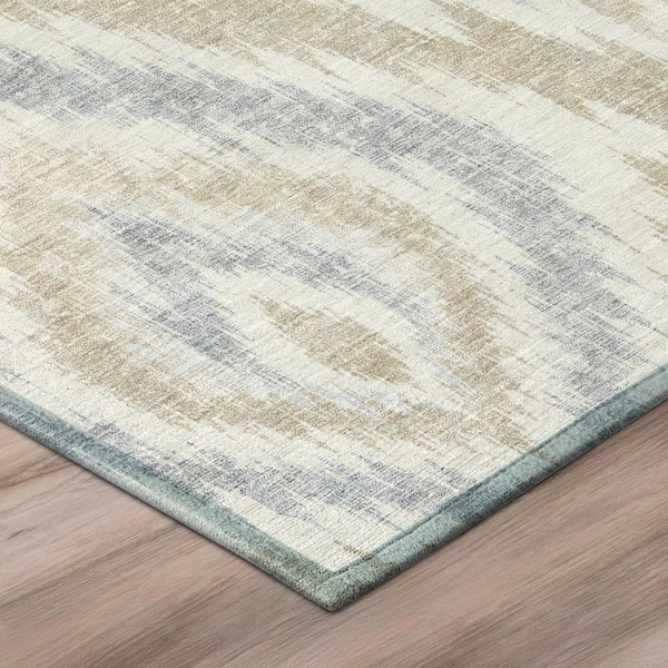 Chantille Machine Washable Indoor/Outdoor Abstract ACN3071 Ivory 9 ft. x 12 ft. Area Rug