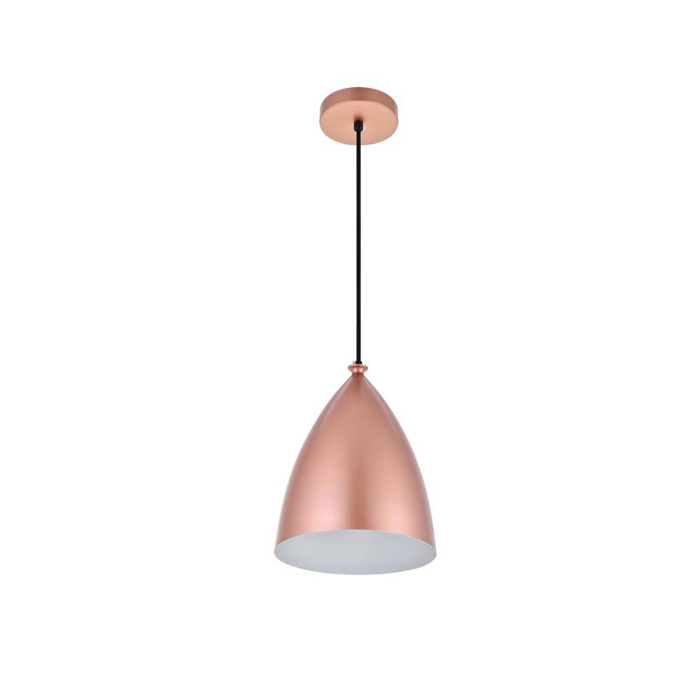 Honey Gold Aluminum Single Pendant Light
