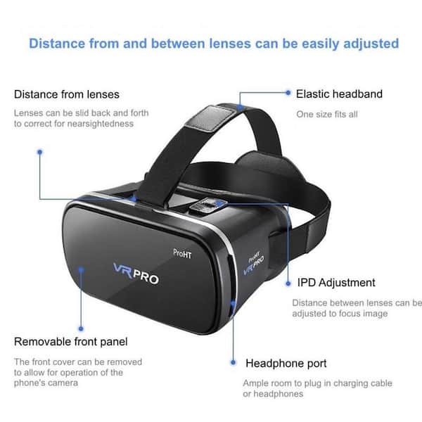 Svig klassekammerat uddanne ProHT 360 Degree VR PRO Headset for Android and iOS in Blue 88205 - The  Home Depot