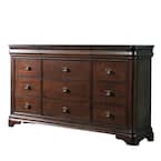 Conley 9-Drawer Cherry Dresser CM750DR - The Home Depot