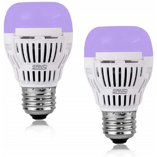 Voorwaarden uitrusting Sitcom SANSI 5-Watt UV LED Black Light Bulb (2-Pack) 01-02-001-010502 - The Home  Depot
