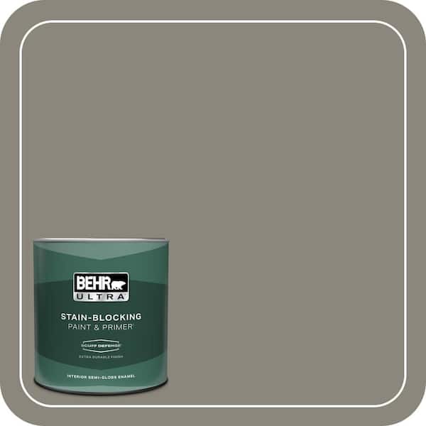 BEHR ULTRA 1 qt. #T12-11 Compass Extra Durable Semi-Gloss Enamel Interior Paint & Primer