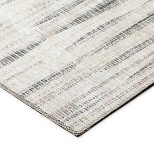 Waverly Ivory 1 ft. 8 in. x 2 ft. 6 in. Geometric Indoor/Outdoor Area Rug