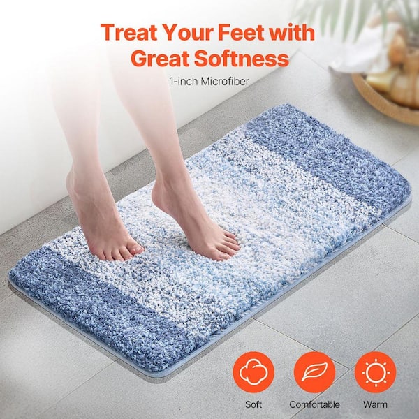 SKYSHALO Bathroom Rugs 30 in. x 20 in. Bath Mat Absorbent Soft