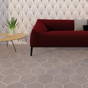 Eclipse Sand 7.79 in. x 8.98 in. Matte Porcelain Floor and Wall Tile (9.03 sq. ft. / Case)