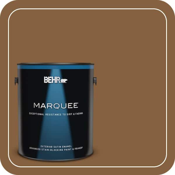 BEHR MARQUEE 1 gal. #PPU4-18 Spice Bazaar Satin Enamel Exterior Paint & Primer