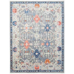 Hollis Gray 3 ft. x 5 ft. Contemporary Area Rug