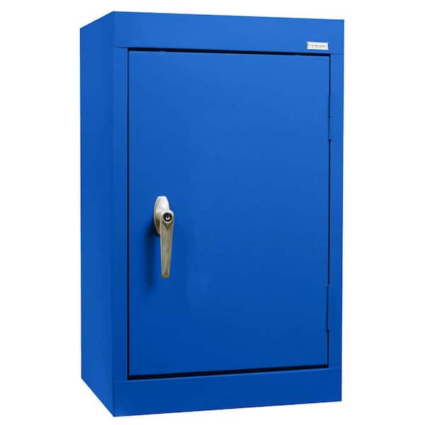 Sandusky Steel 1-Shelf Wall Mounted Garage Cabinet in Blue (18 in W x 26 in H x 12 in D)