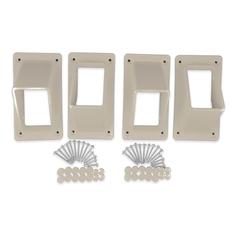 Naples Khaki Stair Railing Bracket Kit (4-Piece) price history on PriceWatchPro