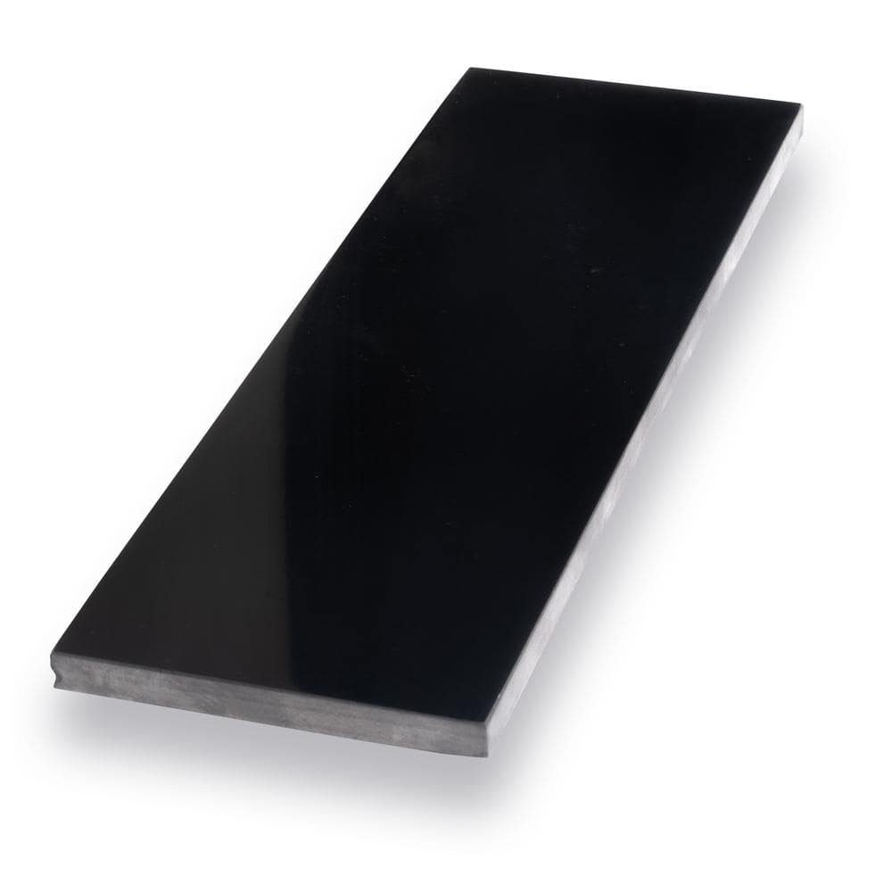 Grandis Black Polished Marble Subway Wall & Floor Tile