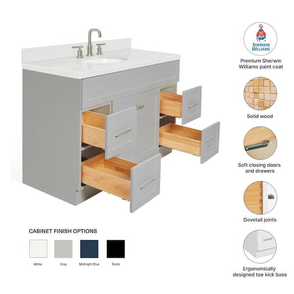 ◆ ＊Ariel＊ ARIEL Hamlet 48 in. W x 22 in. D x 36 in. H Single Sink