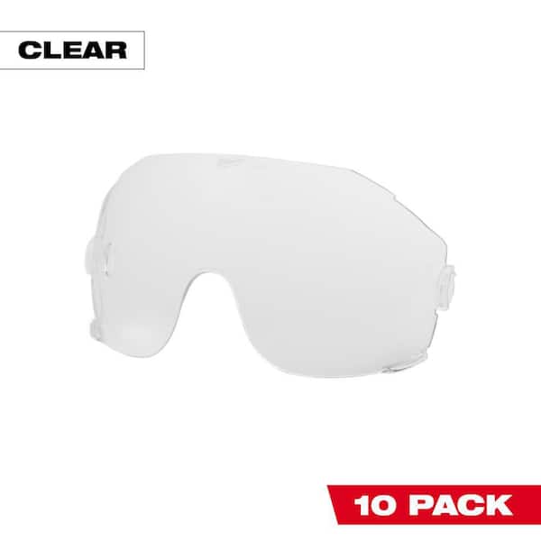 Milwaukee BOLT Fog-Free Clear Replacement Eye Visors Helmet Only (10-Pack)