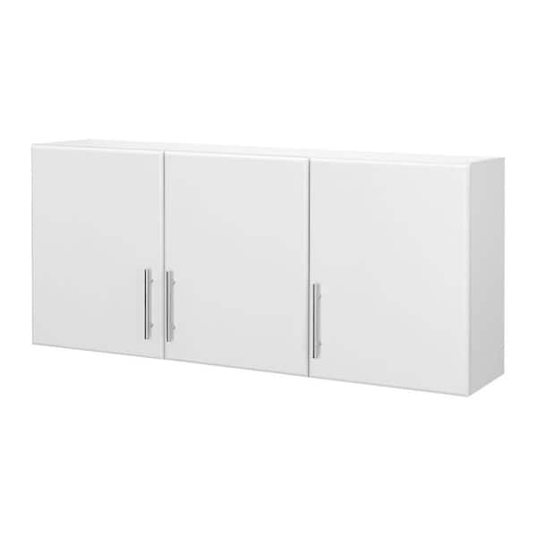 Hampton Bay 12 in. D x 54 in. W x 24 in. H 3-Door Wall Cabinet Wood Closet System in White