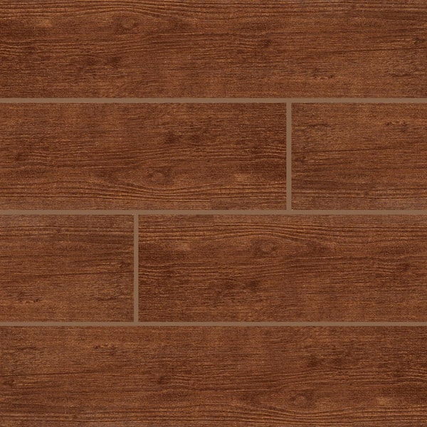 MSI Sonoma Oak 6 in. x 24 in. Matte Ceramic Floor and Wall Tile (14 sq. ft./Case)