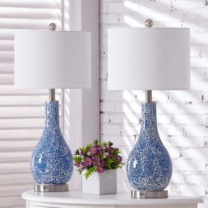 JONATHAN Y Hollis 34 in. Brass Metal Table Lamp with Crystal Base (Set of  2) JYL2010A-SET2 - The Home Depot