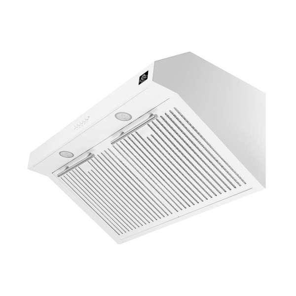 White Stainless Steel 30" Under Cabinet Range Hood with LED Lights