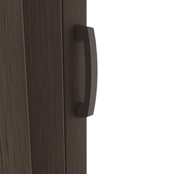 Everbilt 36 x 80 Jupiter Dark Walnut Accordion Door JUP-36X80DW
