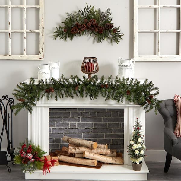 30in. Pine and Pine Cone Swag