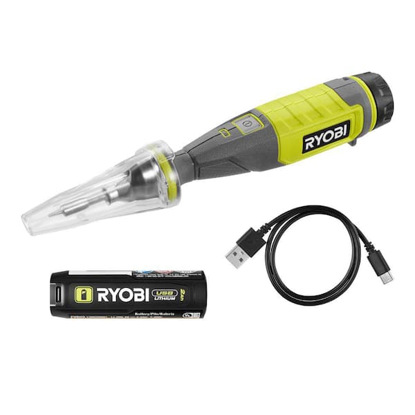 USB Lithium Soldering Pen Kit with 2.0 Ah Lithium-ion Rechargeable Battery and Charging Cable