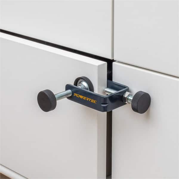 POWERTEC Drawer Front Installation Clamps Cabinet Hardware Jig 