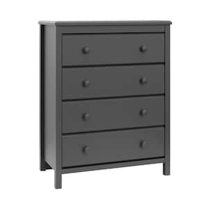 Alpine 4-Drawer Gray Dresser