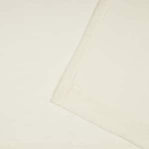 Bella Ivory Solid Sheer Hidden Tab / Rod Pocket Curtain, 54 in. W x 96 in. L (Set of 2)