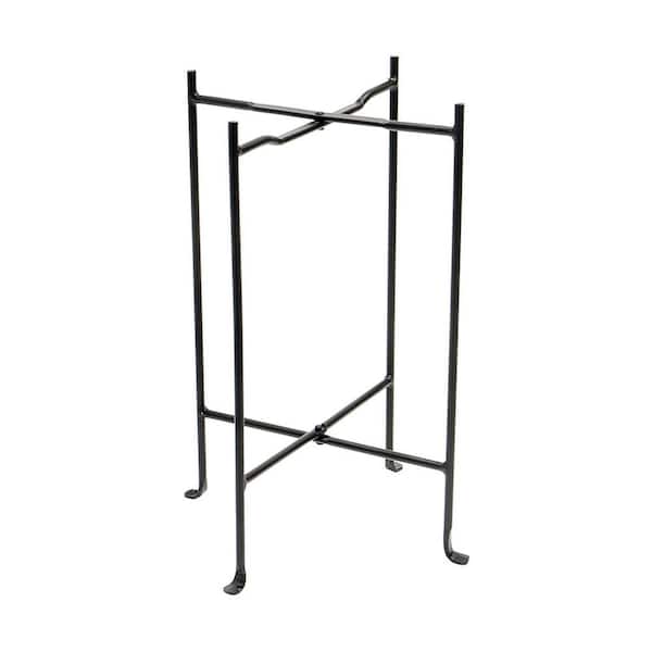 Achla Designs Multi Purpose Folding Floor Stand, 18 in. Dia, Black Powder Coat Finish
