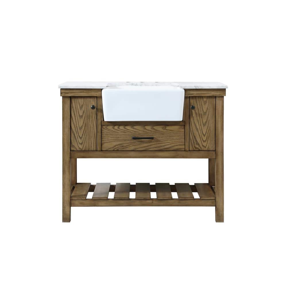 Timeless Home 42 in. W x 22 in. D x 34.13 in. H Single Bathroom Vanity Side