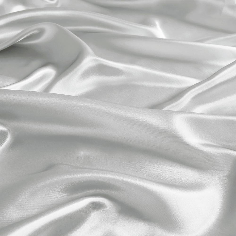Light Gray Satin Standard Pillowcase Set