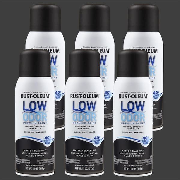 11 oz. Matte Blackout Low Odor Water-Based Spray (Case of 6)