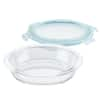 LocknLock Performance Glass 9.5 in. Pie Dish with Lid LLG881 - The