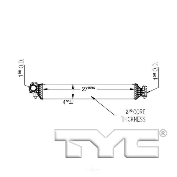 TYC Intercooler 2016-2019 Honda Civic 1.5L