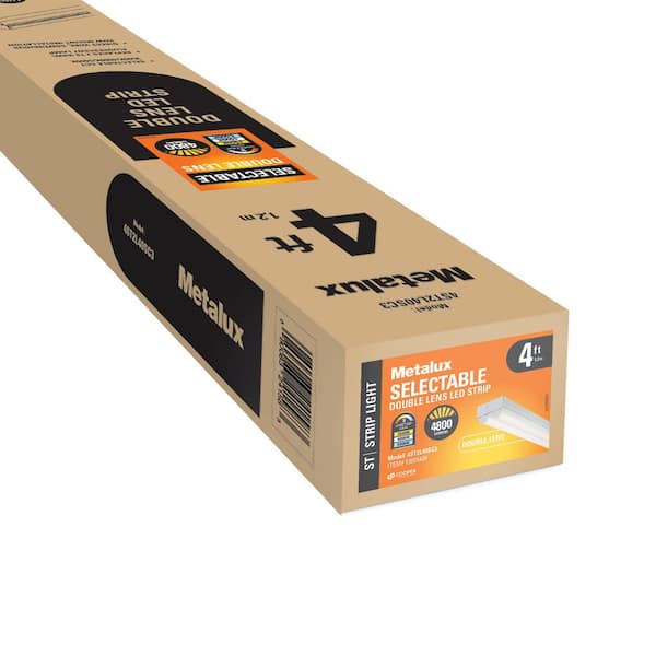 Metalux 4 ft. LED ST2 Striplight Selectable CCT 3500/4000/5000K