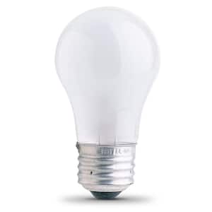 25-Watt Soft White (2700K) A15 Frosted Glass E26 Base Dimmable Incandescent Appliance Light Bulb
